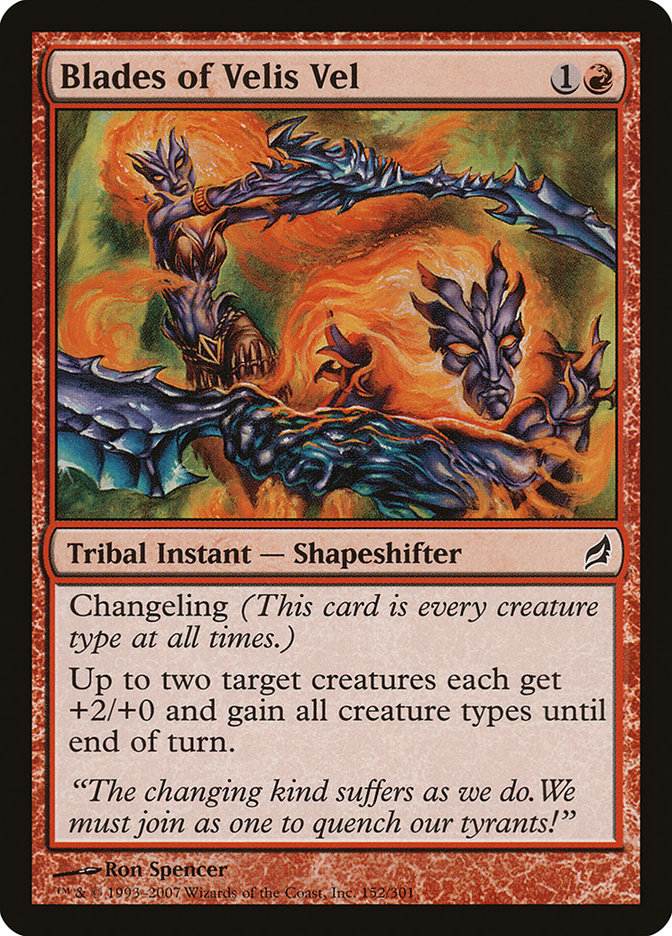 Blades of Velis Vel [Lorwyn] [Foil]
