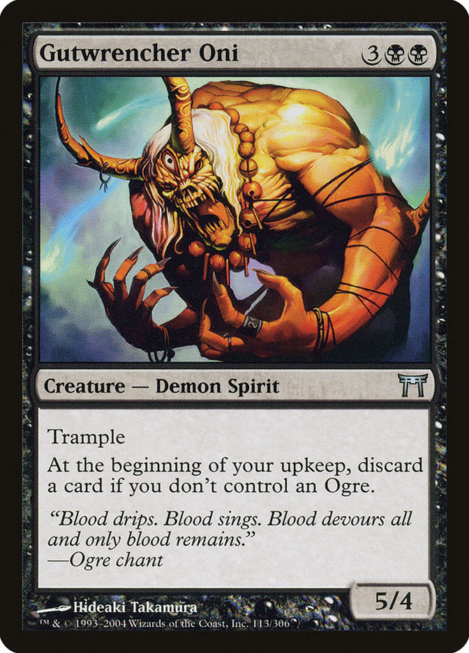 Gutwrencher Oni [Champions of Kamigawa] [Foil]