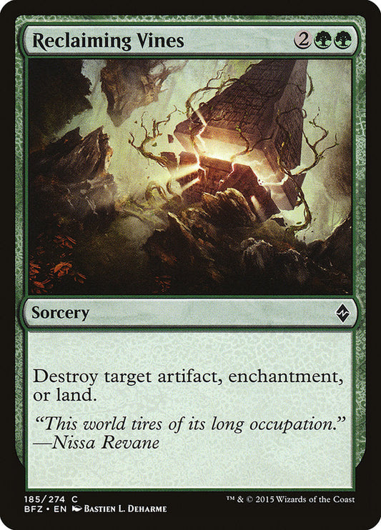 Reclaiming Vines [Battle for Zendikar] [Foil]