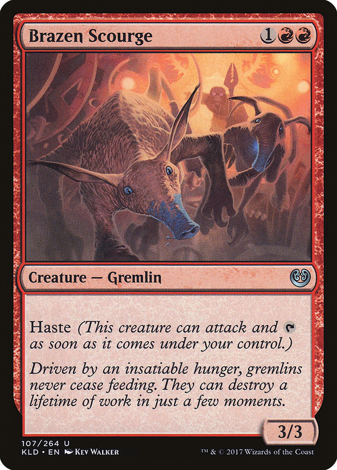 Brazen Scourge (Intro Pack) [Kaladesh Promos] [Foil]