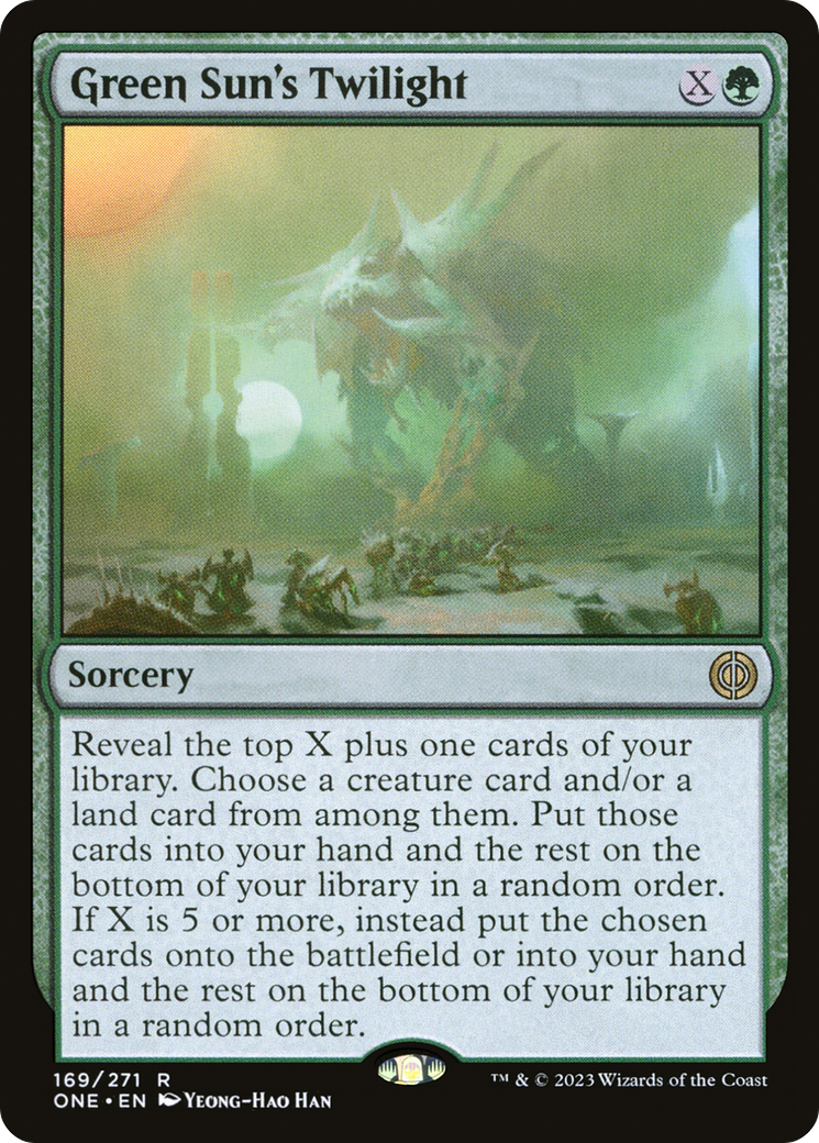 Green Sun's Twilight [Phyrexia: All Will Be One] [Foil]