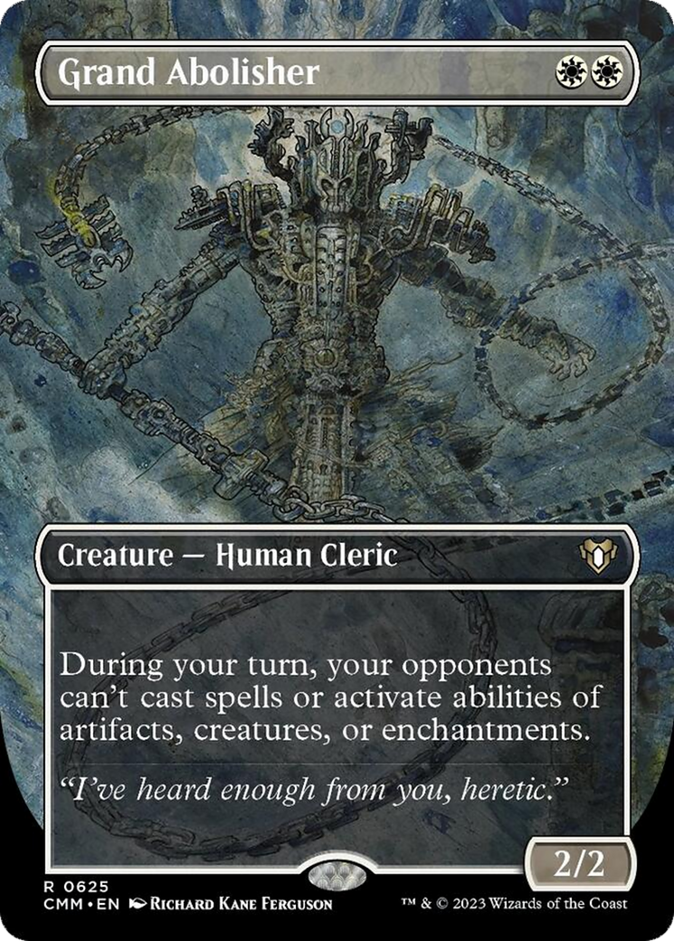 Grand Abolisher (Borderless Alternate Art) [Commander Masters] [Foil]