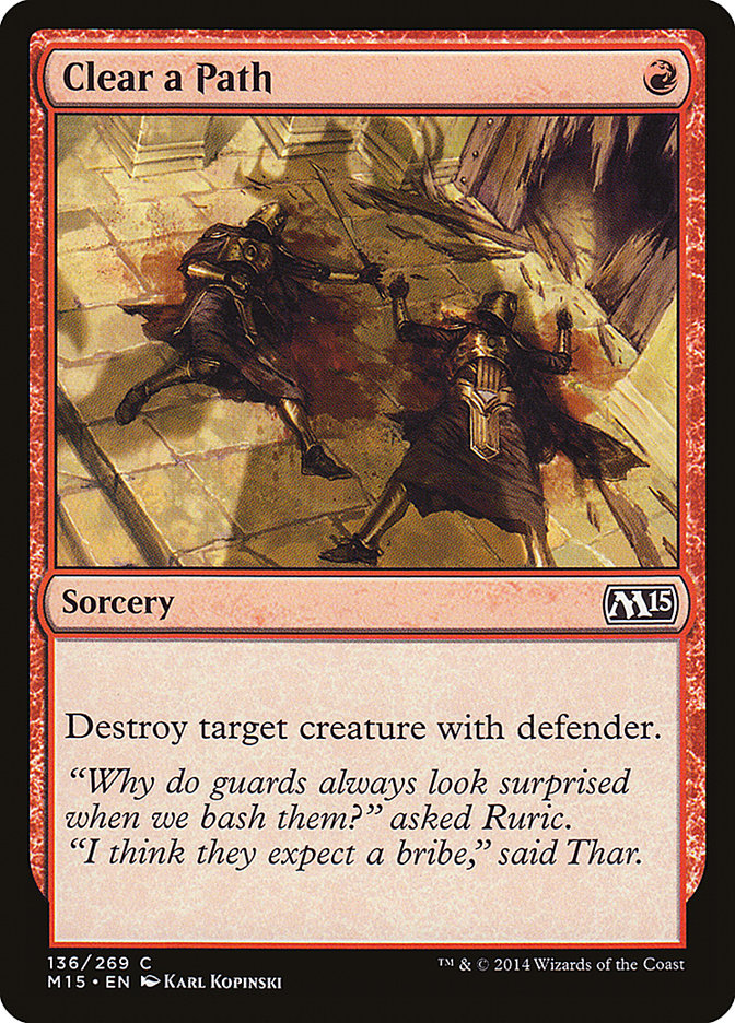 Clear a Path [Core Set 2015] [Foil]