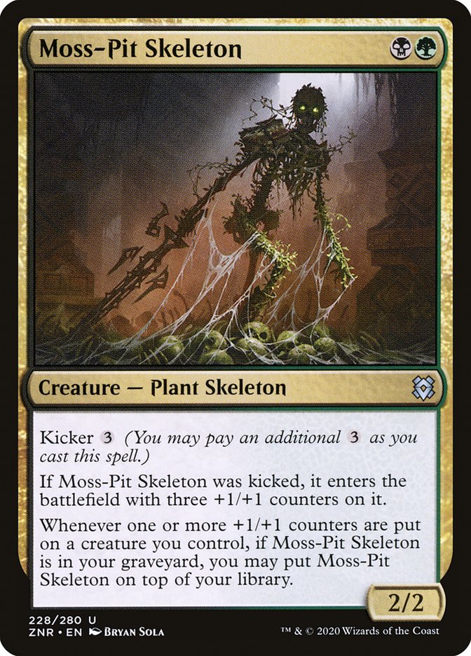 Moss-Pit Skeleton [Zendikar Rising] [Foil]