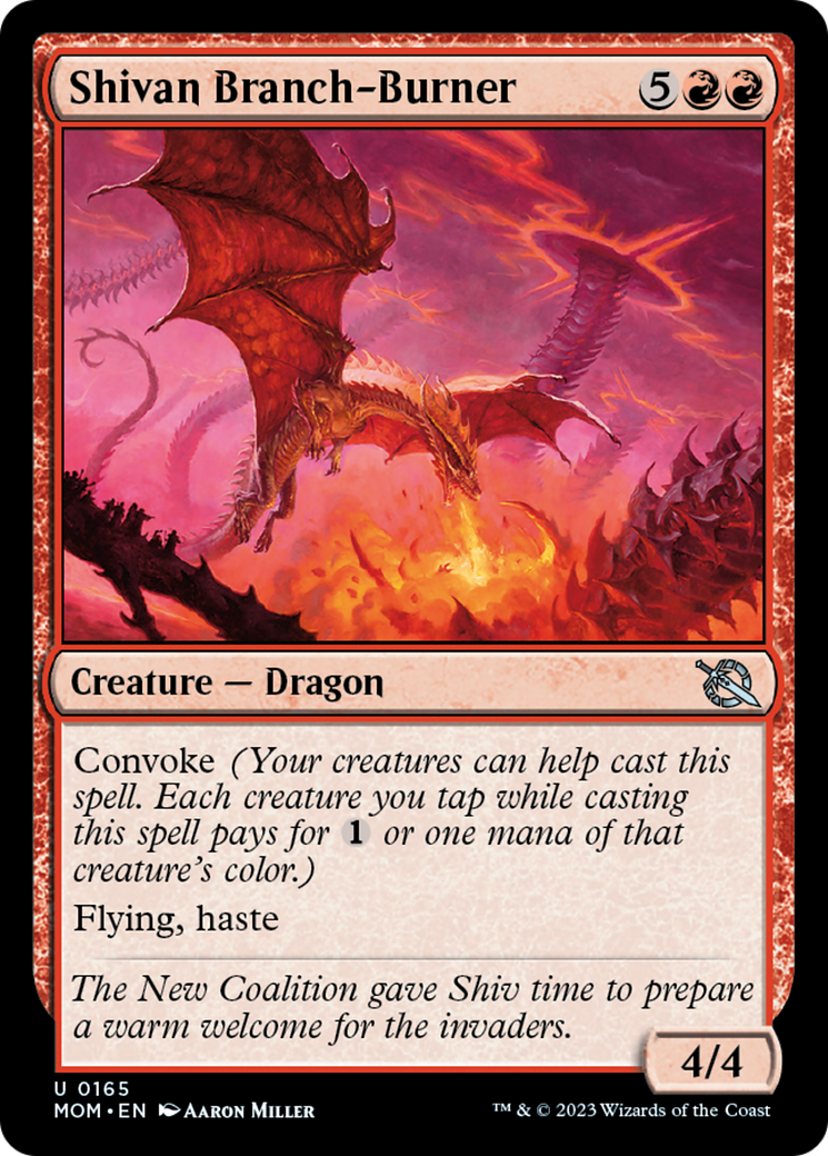 Shivan Branch-Burner [March of the Machine] [Foil]