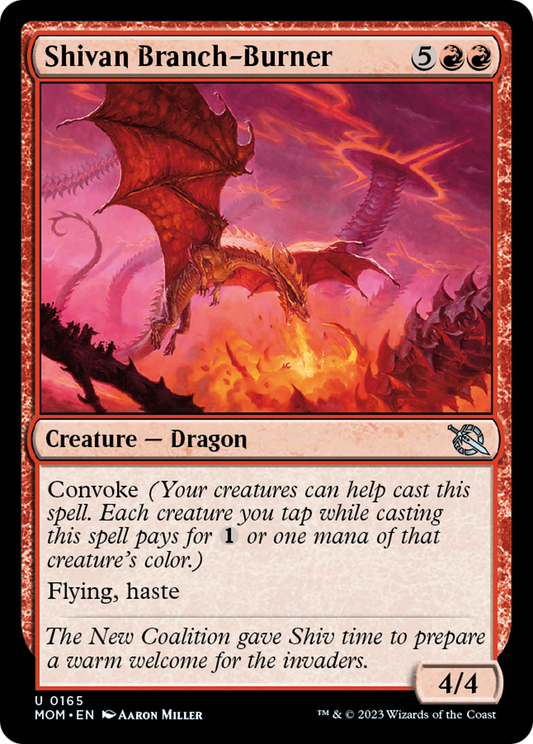 Shivan Branch-Burner [March of the Machine] [Foil]