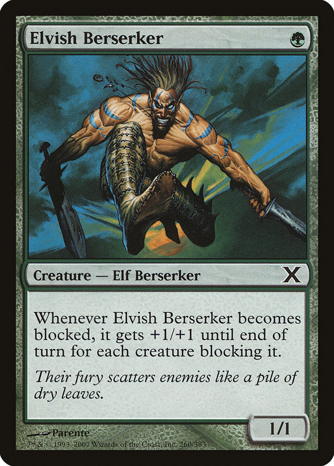 Elvish Berserker [Tenth Edition] [Foil]