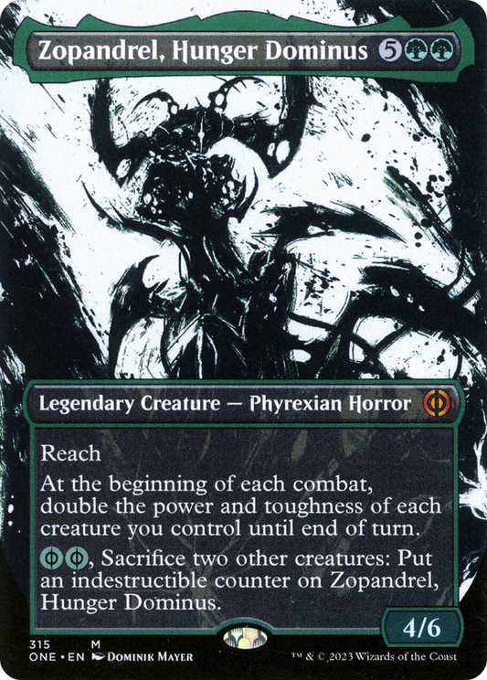 Zopandrel, Hunger Dominus (Borderless Ichor) [Phyrexia: All Will Be One] [Foil]