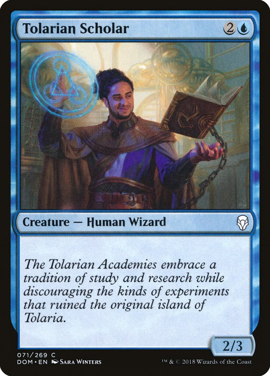 Tolarian Scholar [Dominaria] [Foil]