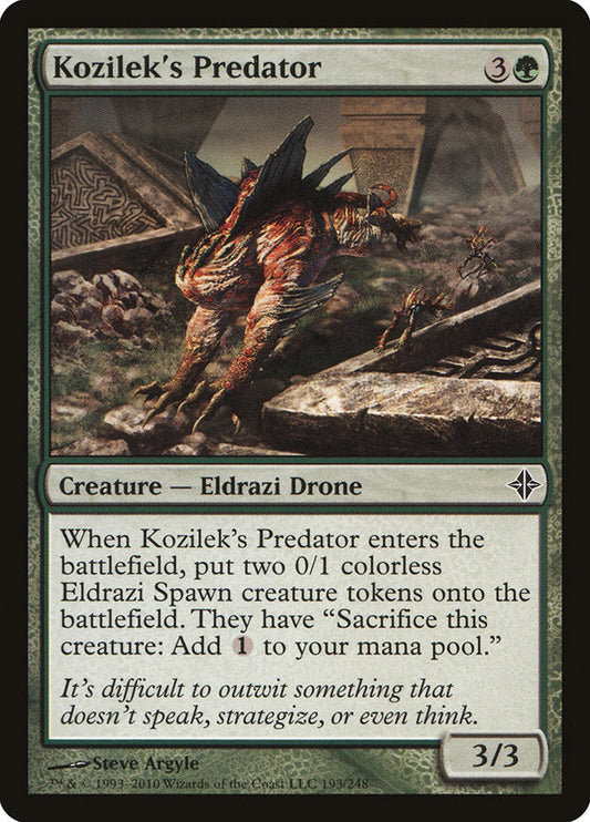 Kozilek's Predator [Rise of the Eldrazi] [Foil]
