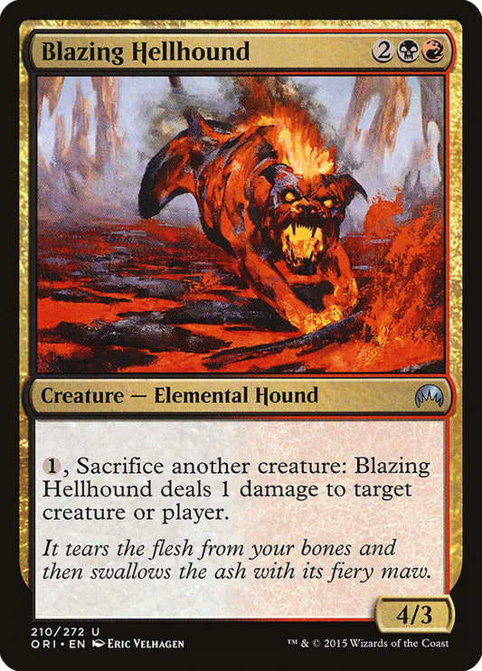Blazing Hellhound [Magic Origins] [Foil]