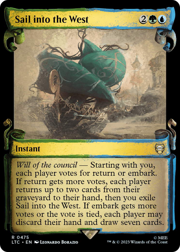 Sail into the West [The Lord of the Rings: Tales of Middle-Earth Commander Showcase Scrolls] [Foil]
