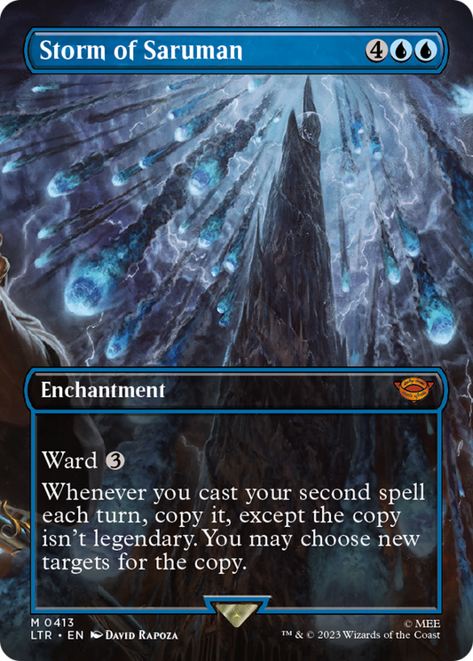 Storm of Saruman (Borderless Alternate Art) [The Lord of the Rings: Tales of Middle-Earth] [Foil]