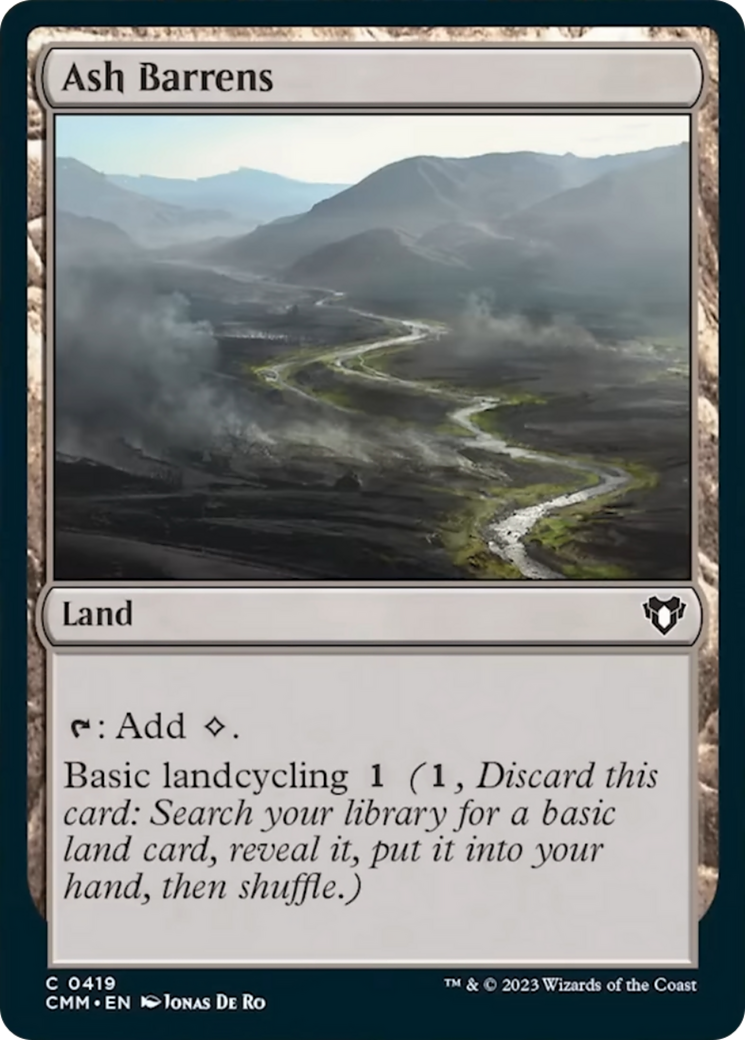 Ash Barrens [Commander Masters] [Foil]