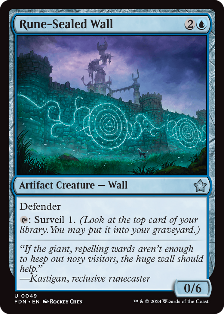 Rune-Sealed Wall [Foundations] [Foil]