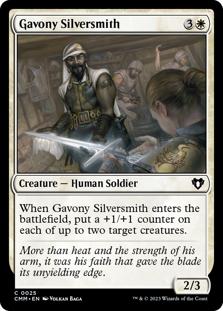 Gavony Silversmith [Commander Masters] [Foil]