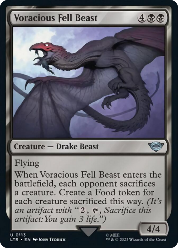 Voracious Fell Beast [The Lord of the Rings: Tales of Middle-Earth] [Foil]