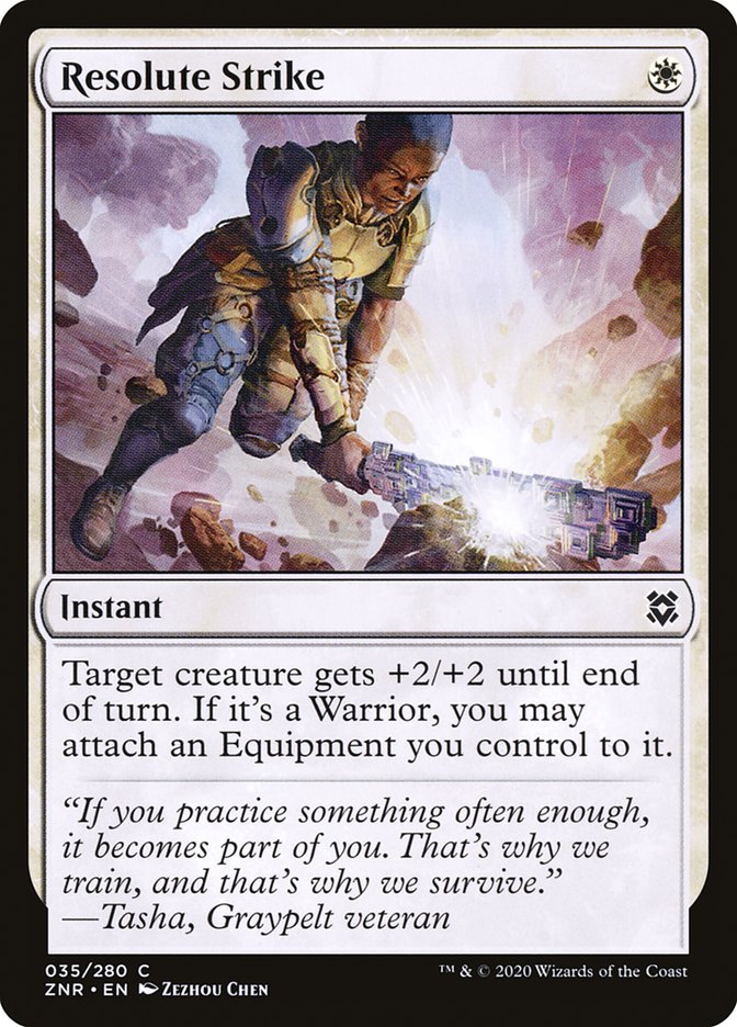 Resolute Strike [Zendikar Rising] [Foil]