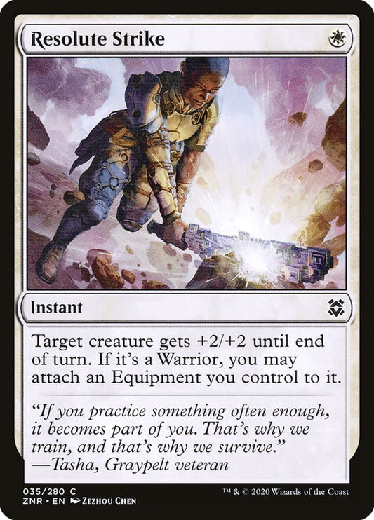 Resolute Strike [Zendikar Rising] [Foil]