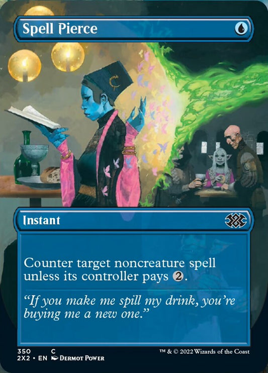 Spell Pierce (Borderless Alternate Art) [Double Masters 2022] [Foil]