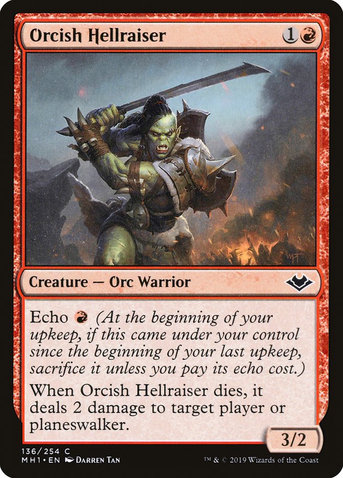 Orcish Hellraiser [Modern Horizons] [Foil]