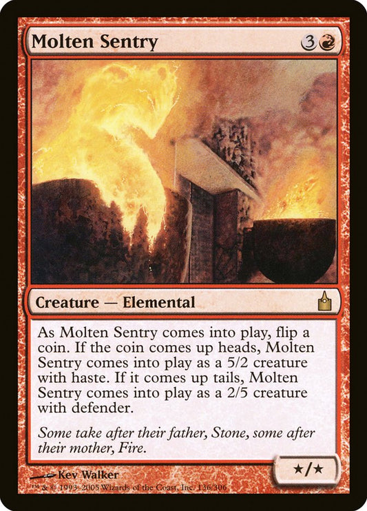 Molten Sentry [Ravnica: City of Guilds] [Foil]