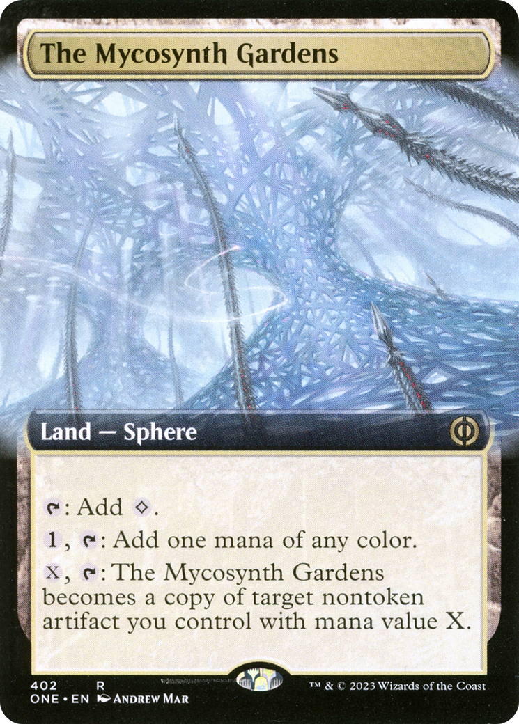 The Mycosynth Gardens (Extended Art) [Phyrexia: All Will Be One] [Foil]