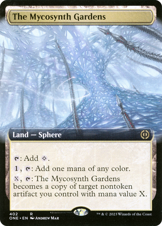 The Mycosynth Gardens (Extended Art) [Phyrexia: All Will Be One] [Foil]