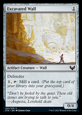 Excavated Wall [Strixhaven: School of Mages] [Foil]