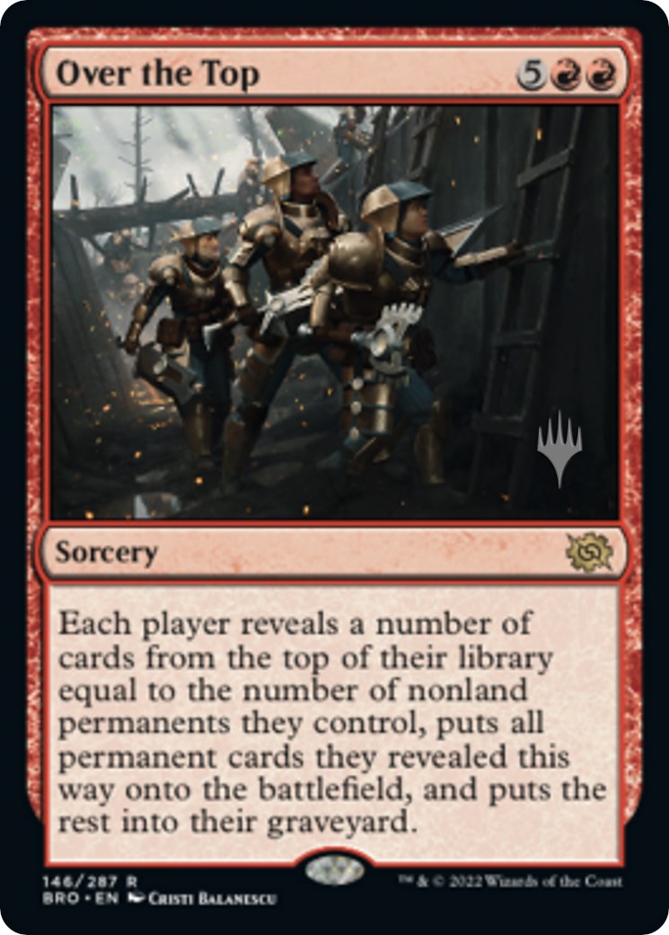 Over the Top (Promo Pack) [The Brothers' War Promos] [Foil]