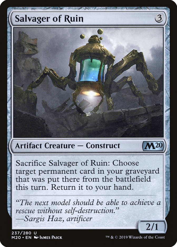 Salvager of Ruin [Core Set 2020] [Foil]