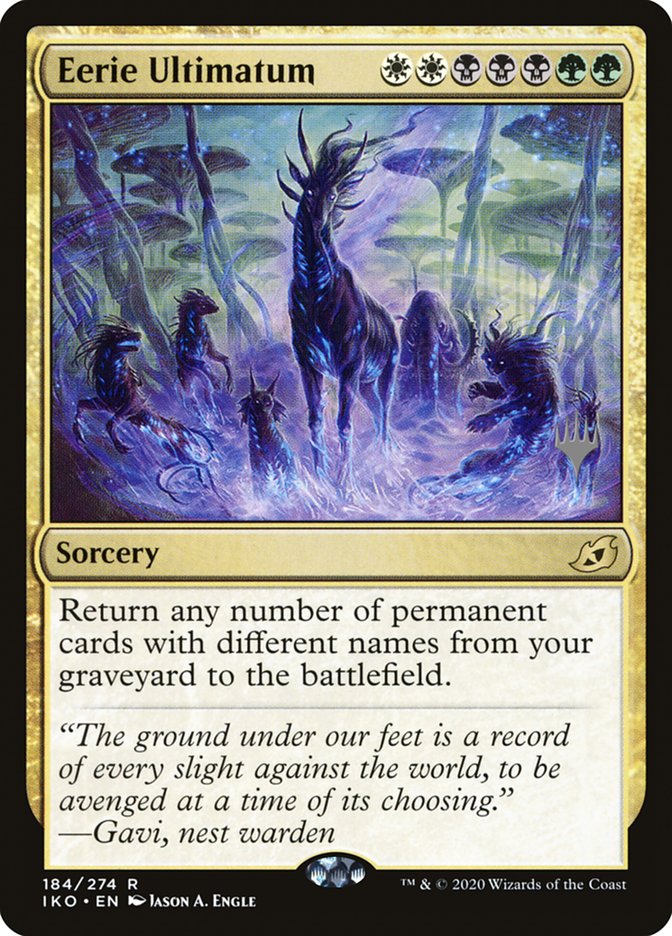 Eerie Ultimatum (Promo Pack) [Ikoria: Lair of Behemoths Promos] [Foil]