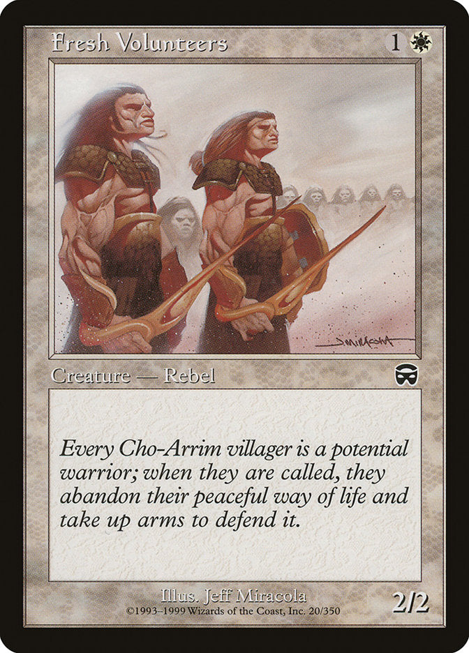 Fresh Volunteers [Mercadian Masques] [Foil]