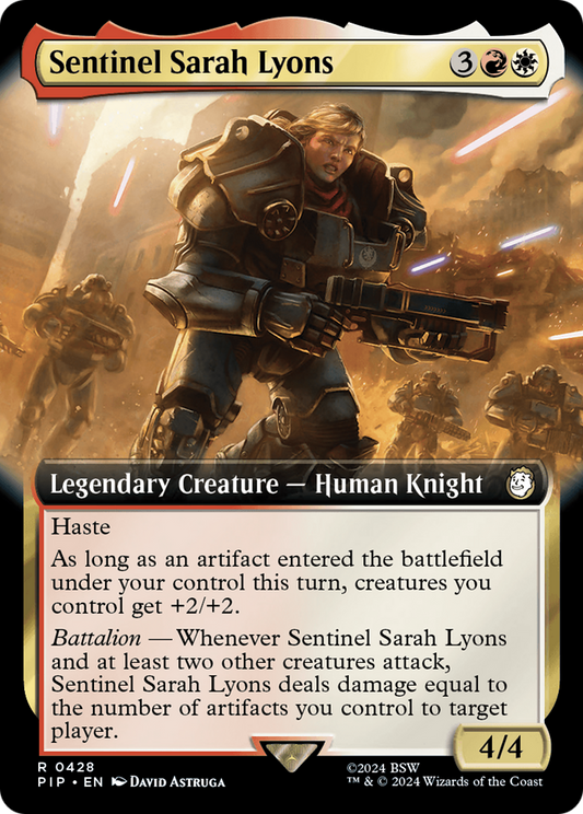 Sentinel Sarah Lyons (Extended Art) [Fallout] [Foil]