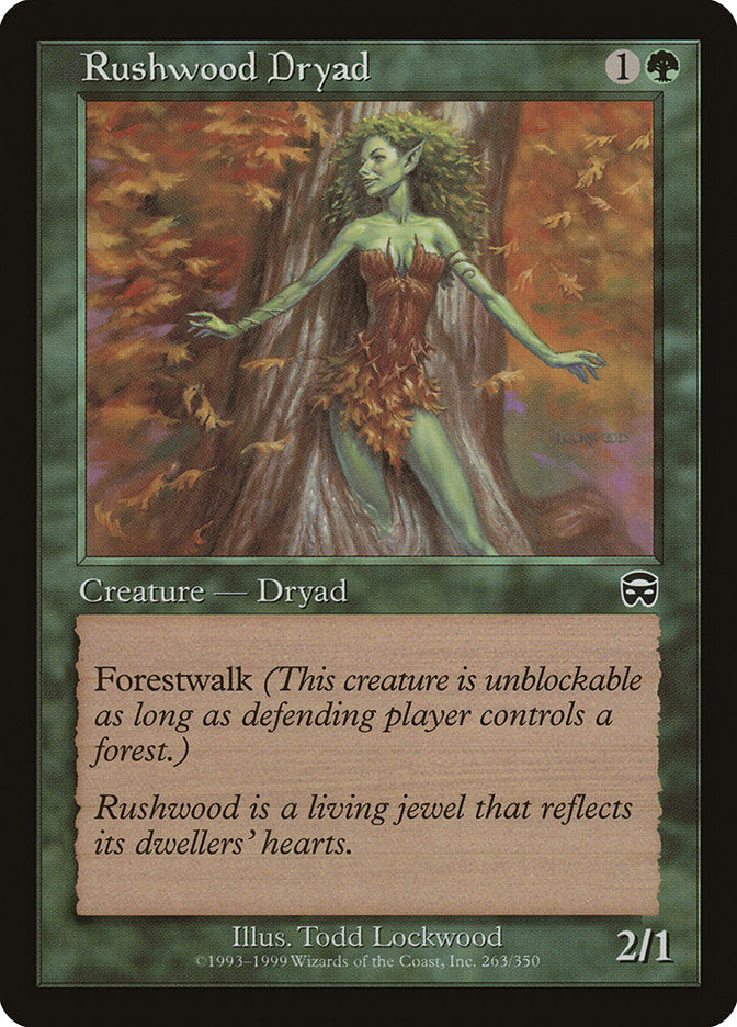 Rushwood Dryad [Mercadian Masques] [Foil]