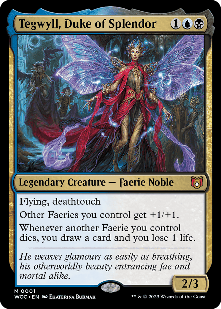 Tegwyll, Duke of Splendor [Wilds of Eldraine Commander] [Foil]