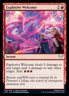 Explosive Welcome [Strixhaven: School of Mages] [Foil]