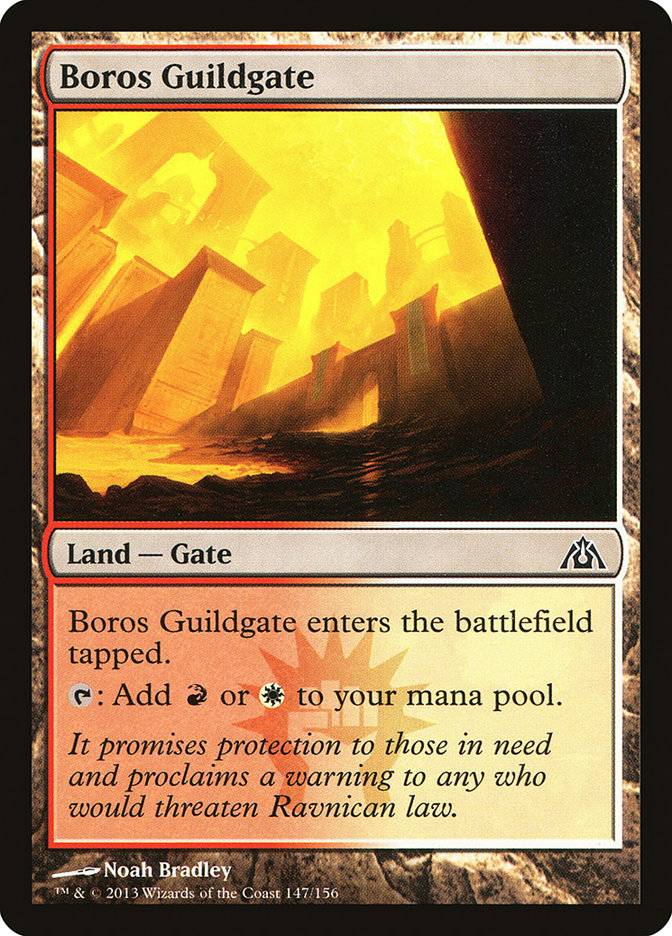 Boros Guildgate [Dragon's Maze] [Foil]