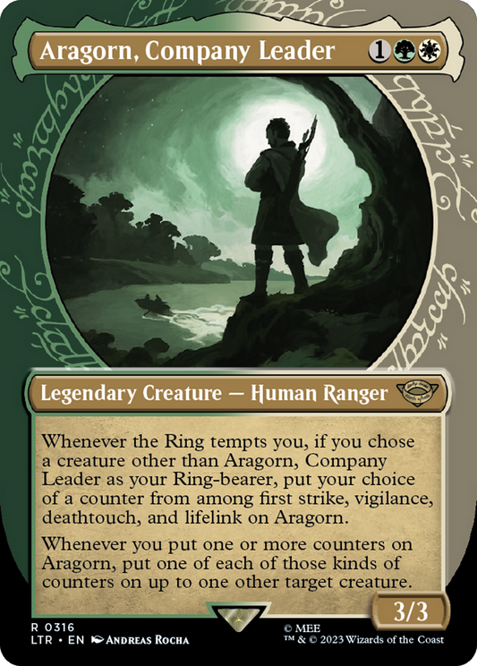 Aragorn, Company Leader (Showcase Ring Frame) [The Lord of the Rings: Tales of Middle-Earth] [Foil]