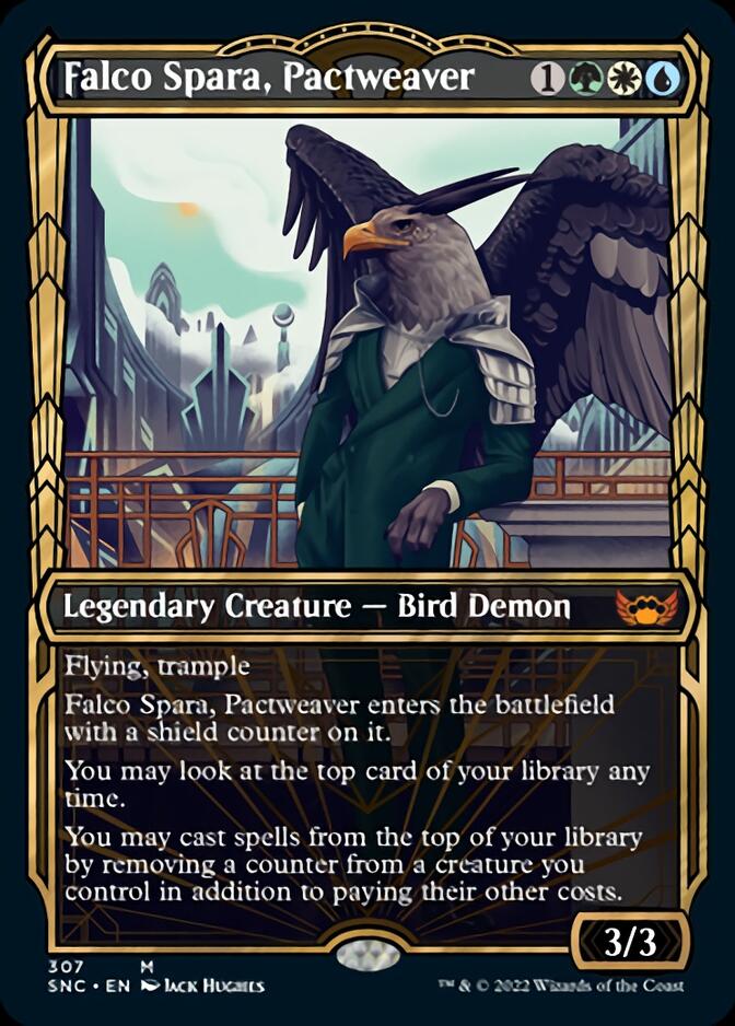Falco Spara, Pactweaver (Showcase Golden Age) [Streets of New Capenna] [Foil]