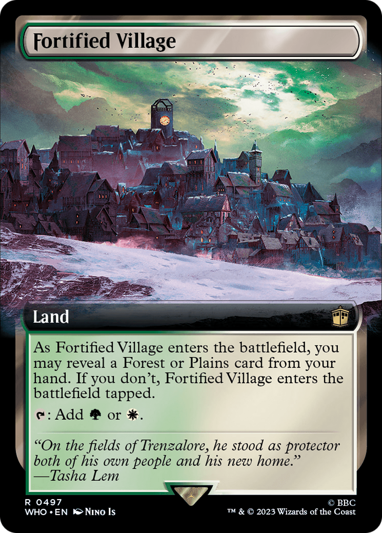 Fortified Village (Extended Art) [Doctor Who] [Foil]