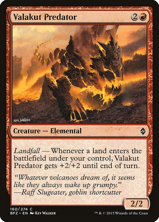 Valakut Predator [Battle for Zendikar] [Foil]