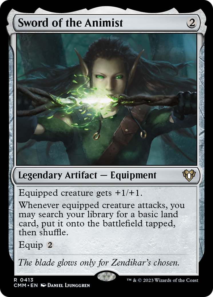 Sword of the Animist [Commander Masters] [Foil]
