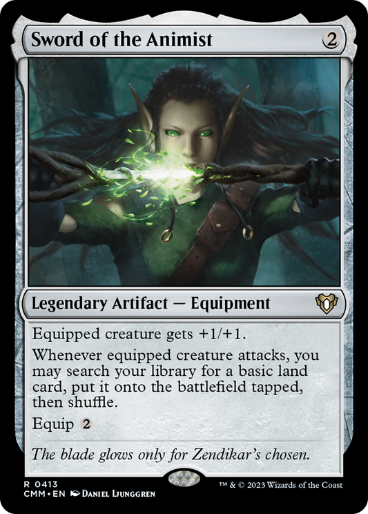 Sword of the Animist [Commander Masters] [Foil]