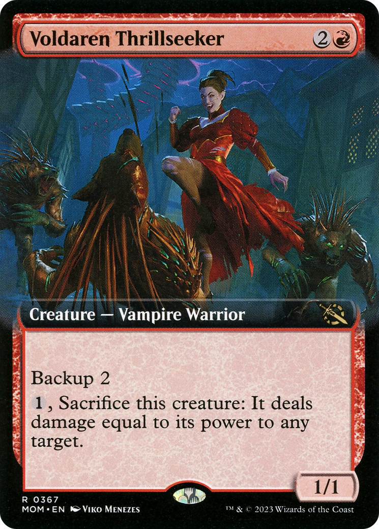 Voldaren Thrillseeker (Extended Art) [March of the Machine] [Foil]