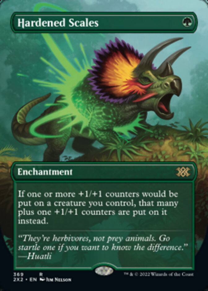 Hardened Scales (Borderless Alternate Art) [Double Masters 2022] [Foil]