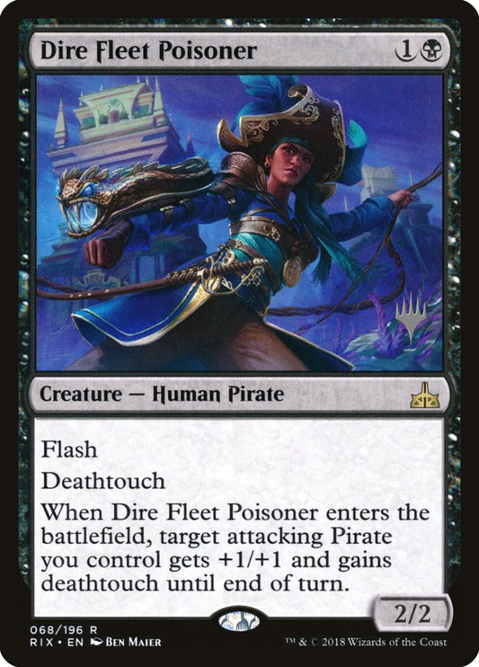 Dire Fleet Poisoner (Promo Pack) [Rivals of Ixalan Promos] [Foil]