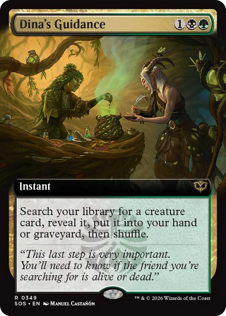 Dina's Guidance (Extended Art) [Secrets of Strixhaven] [Foil]