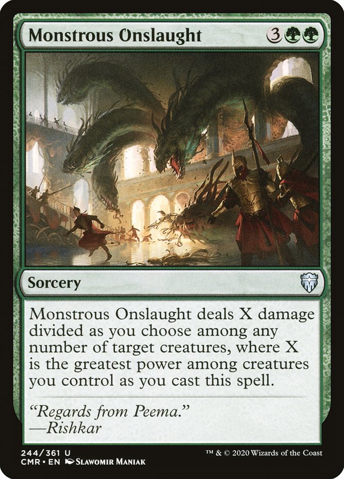 Monstrous Onslaught [Commander Legends] [Foil]