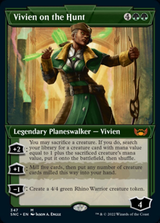 Vivien on the Hunt (Showcase Art Deco) [Streets of New Capenna] [Foil]